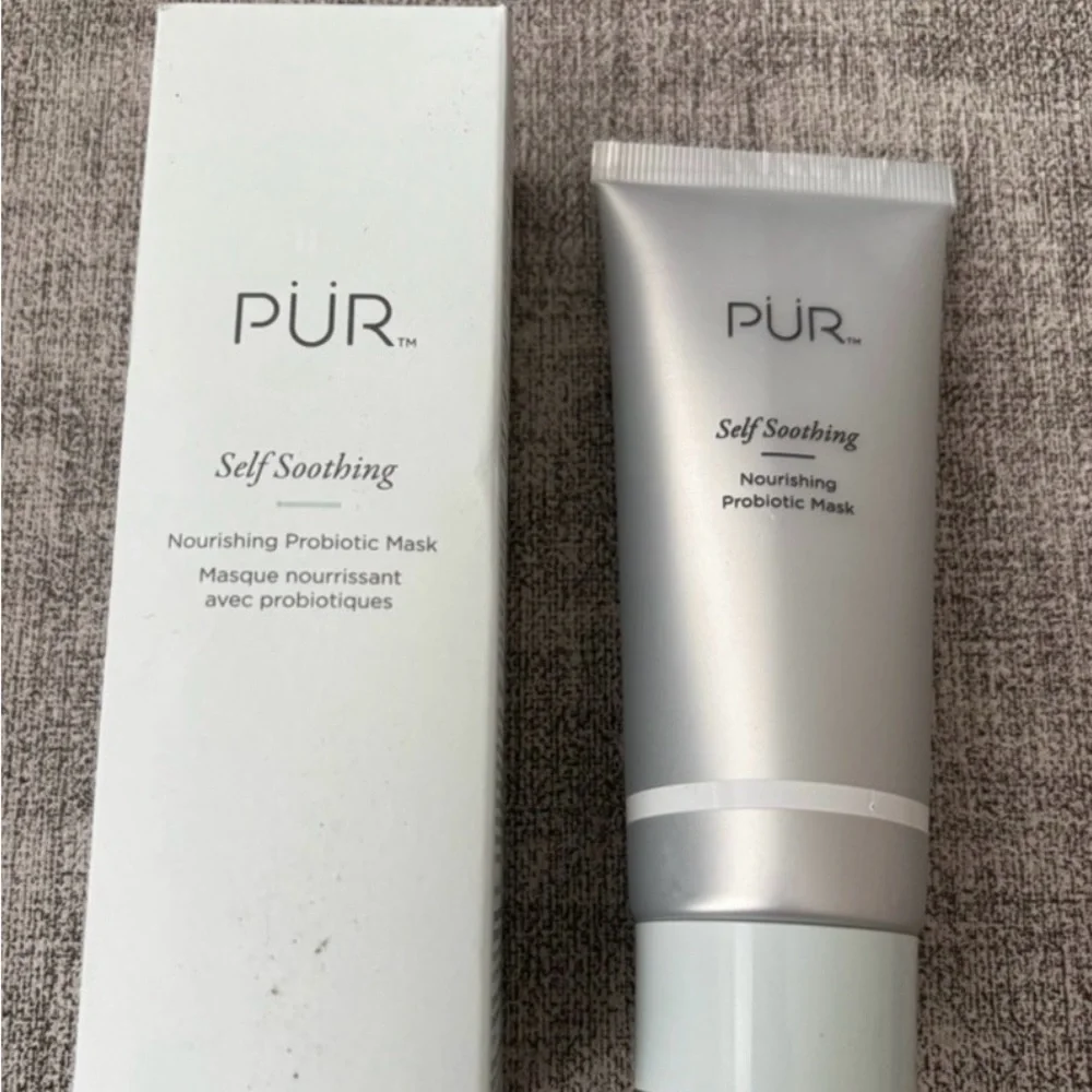 PÜR Self Soothing Nourishing Probiotic Mask - Silver/White-NIB